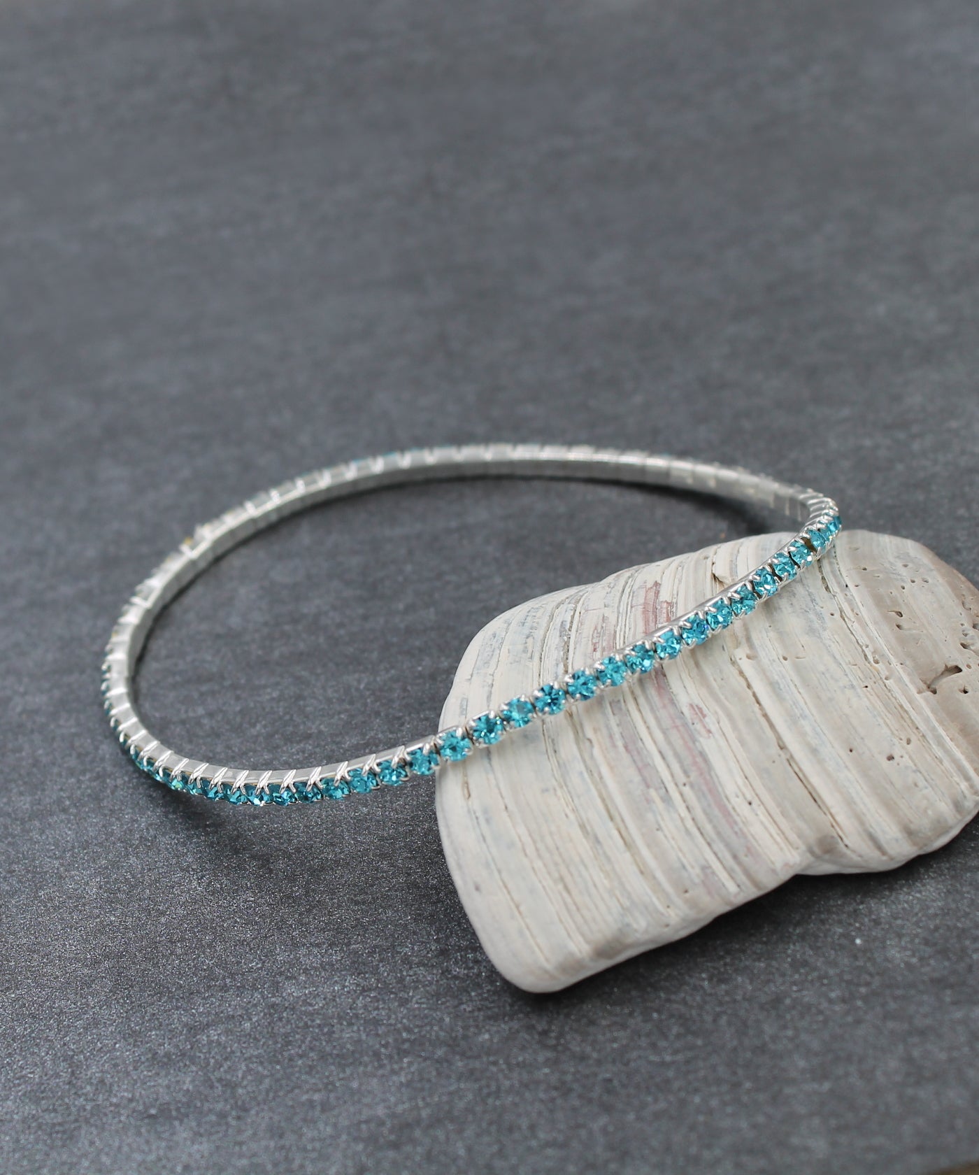 BESHEEK Rhinstone Stretch Anklet | Handmade Hypoallergenic Beach Gala Wedding Style Jewelry
