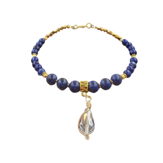 Silvertone, Purple Seaglass and Freshwater Pearl Beaded Bracelet KIT