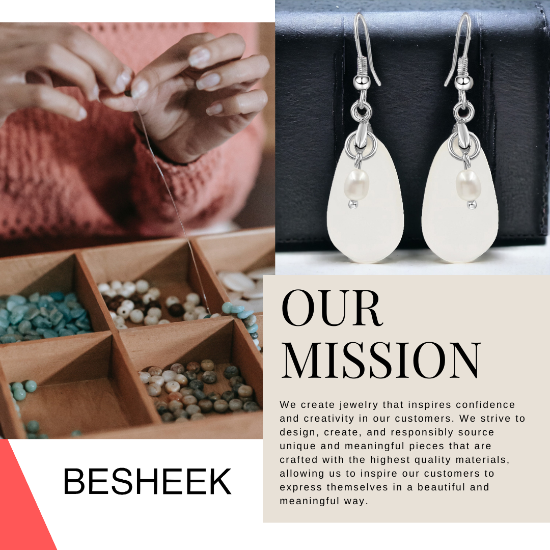 BESHEEK | Gorgeous Sterling Silver Frost Pearl Earrings