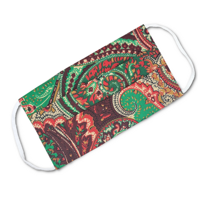 Majestic Royal Paisley Fabric Mask