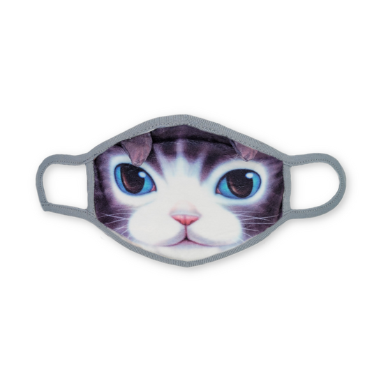 Grey, Sleepy, & Blue Hungry Kitty Fabric Mask Set of 3