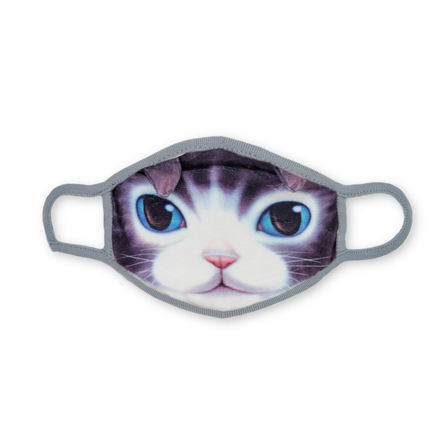 Grey, Doll face, & Hungry Kitty Fabric Mask Set of 3