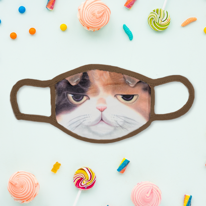 Sleepy Kitten Fabric Mask