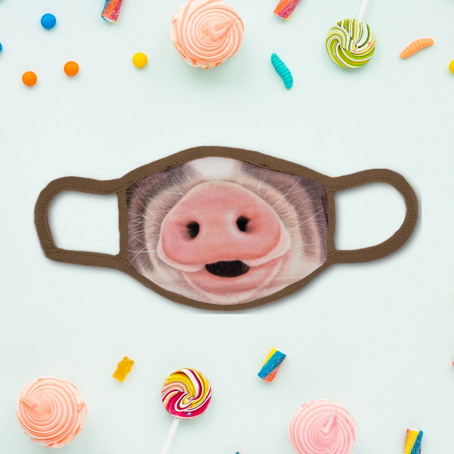 Squeaking Pig's Snout Fabric Mask