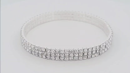 Layered Rhinestone Dream Anklet